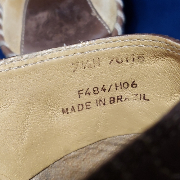 Frye slide on leather heeled clog mule cutout 🔥 - Picture 7 of 9